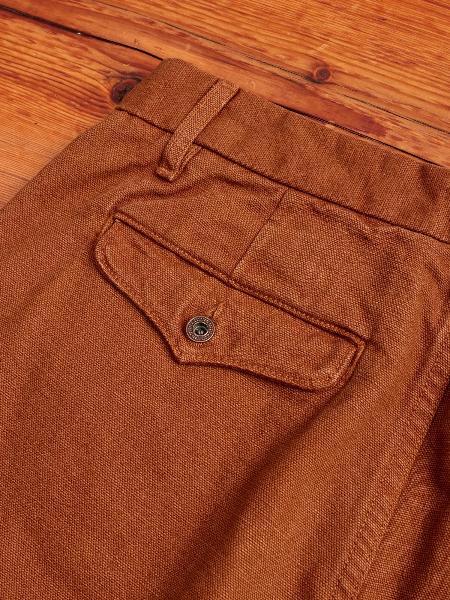 14oz Slub Workers Chino in Rust