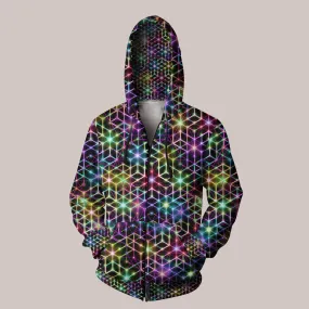 2CB Hoodie – Electric Geometric Psychedelic Art