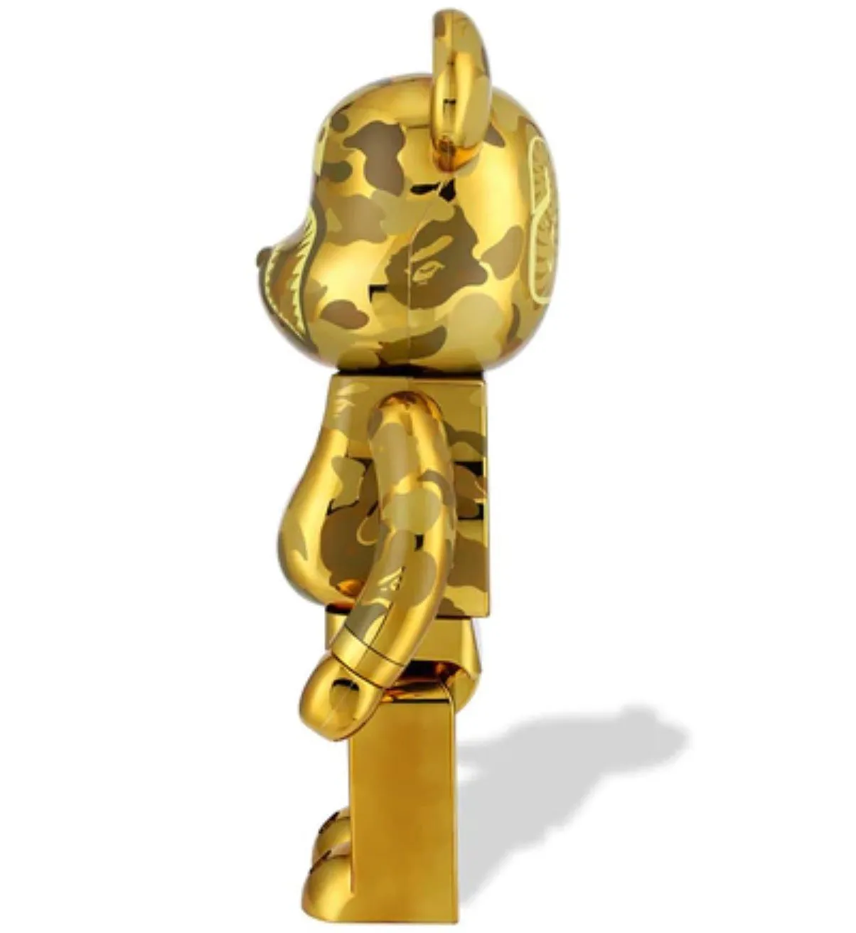 ABC Camo Shark- Gold 1000%  Be@rbrick