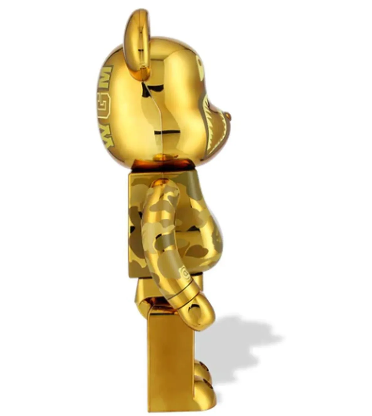 ABC Camo Shark- Gold 1000%  Be@rbrick