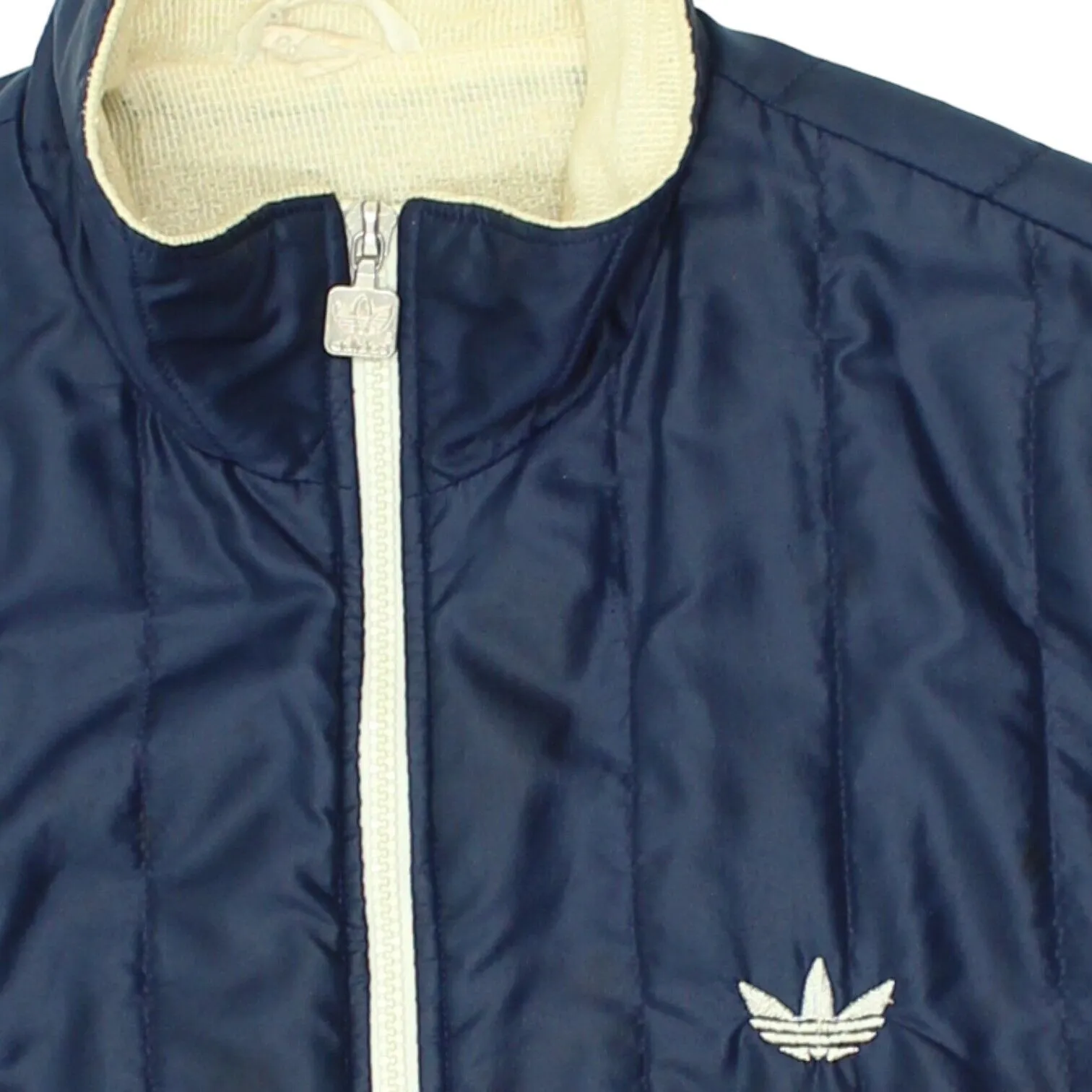 Adidas Originals Mens Navy Gilet | Vintage 70s Sportswear Sleeveless Jacket VTG