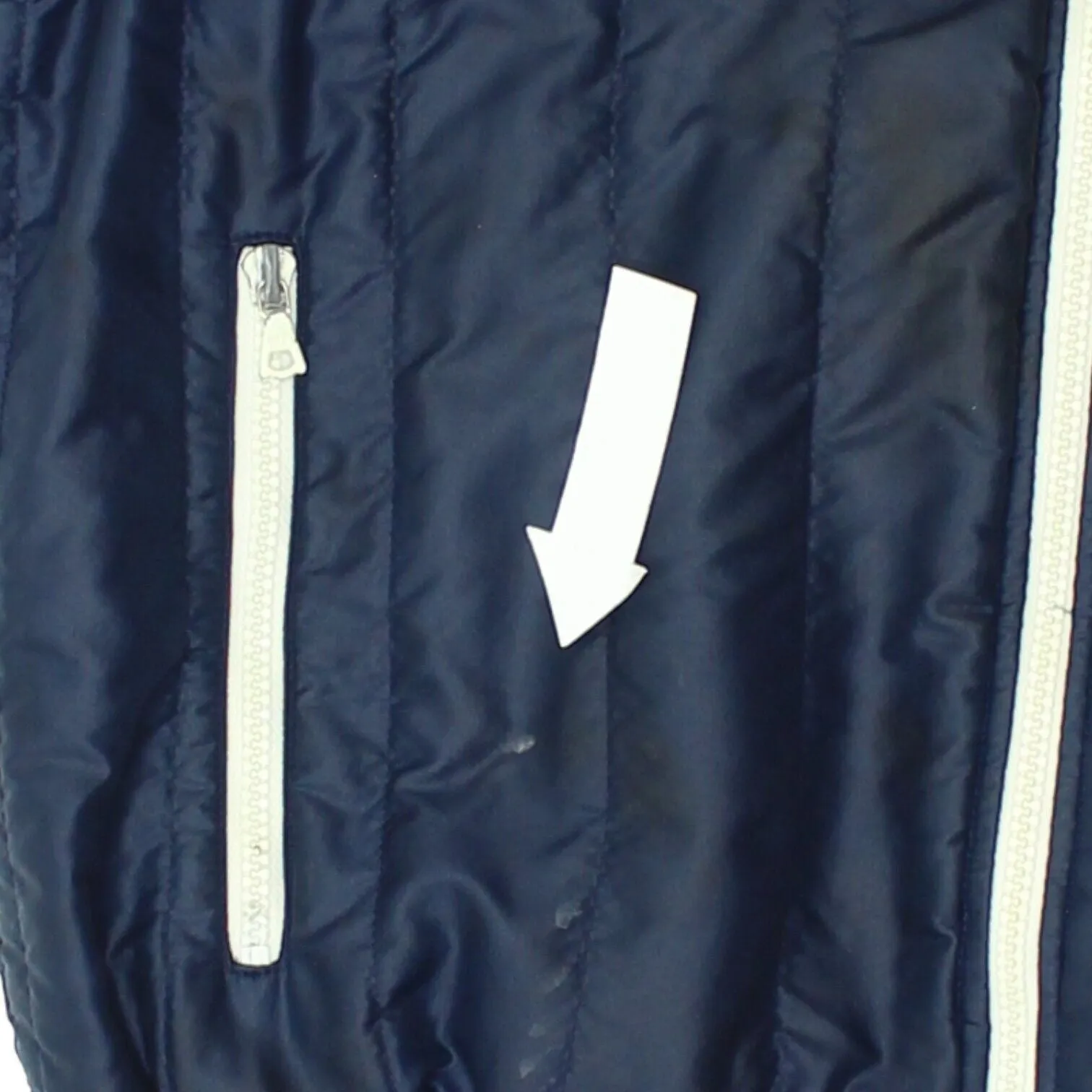 Adidas Originals Mens Navy Gilet | Vintage 70s Sportswear Sleeveless Jacket VTG