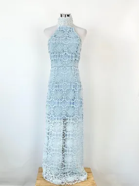 Asilio Ice Blue Lace 'In Minds Eye' Maxi Dress NWT - AU10