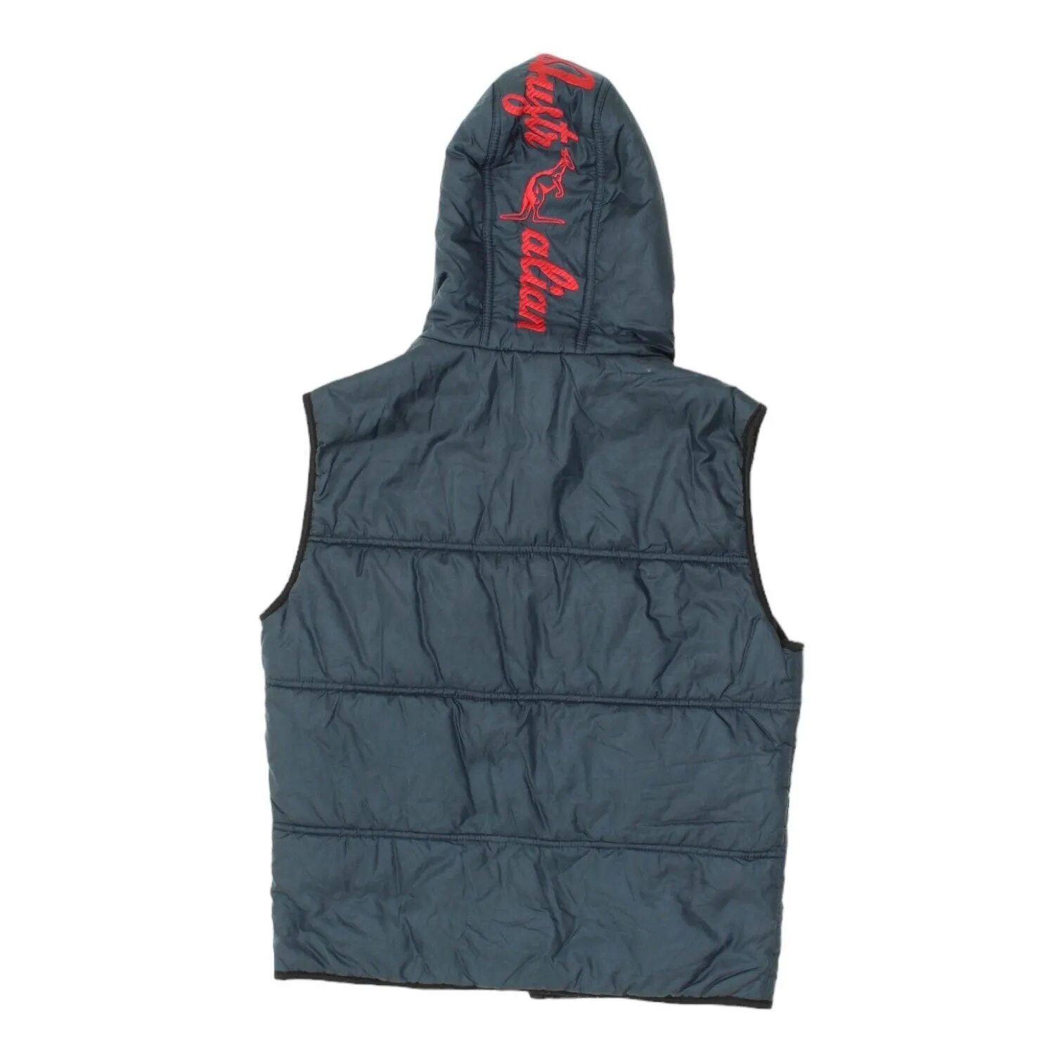 Australian L'Alpina Womens Navy Hooded Puffer Gilet | Vintage 90s Sports Vest