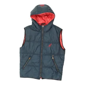 Australian L'Alpina Womens Navy Hooded Puffer Gilet | Vintage 90s Sports Vest