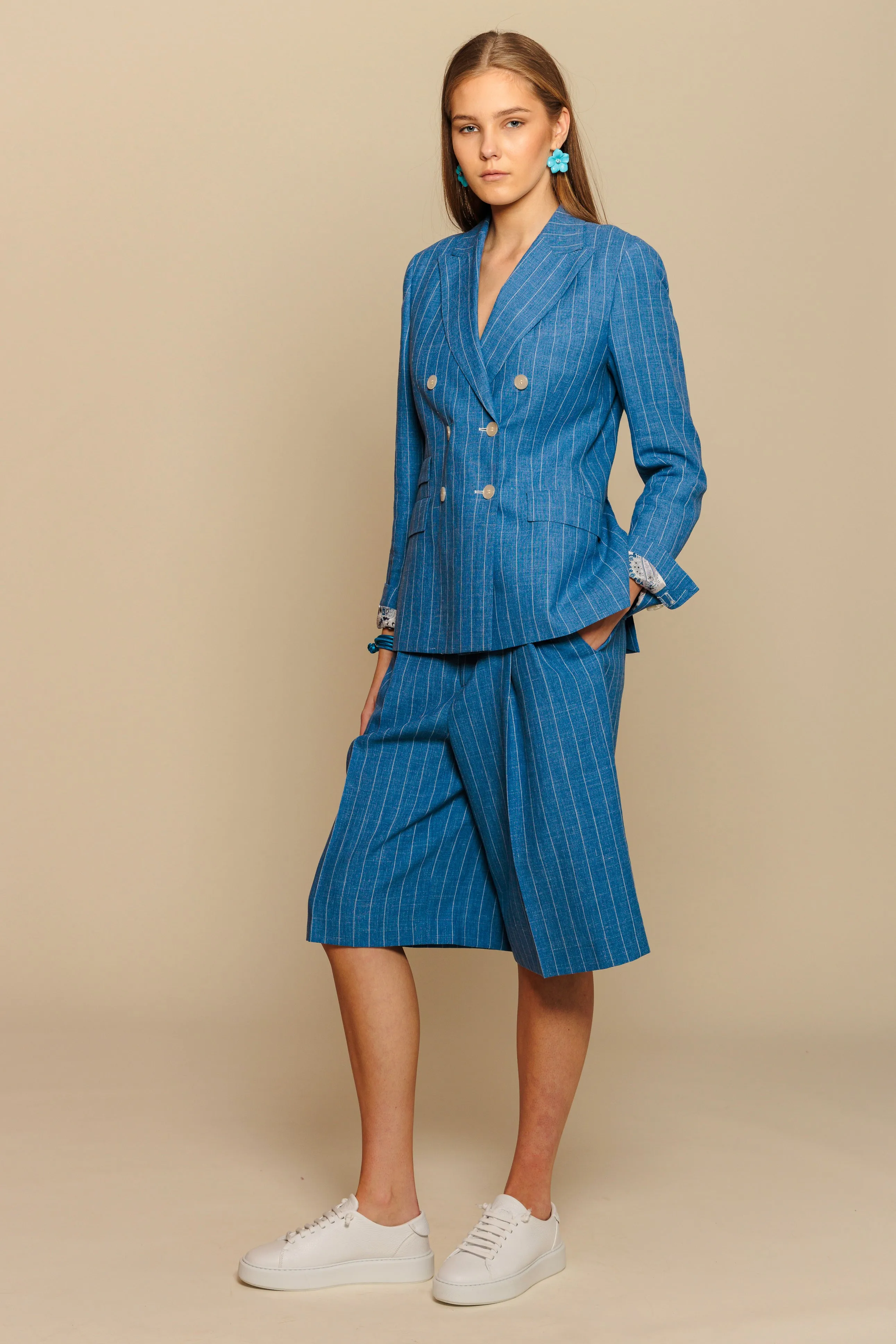 Blazer "SOHO" / Linen, Wool & Silk by Solbiati