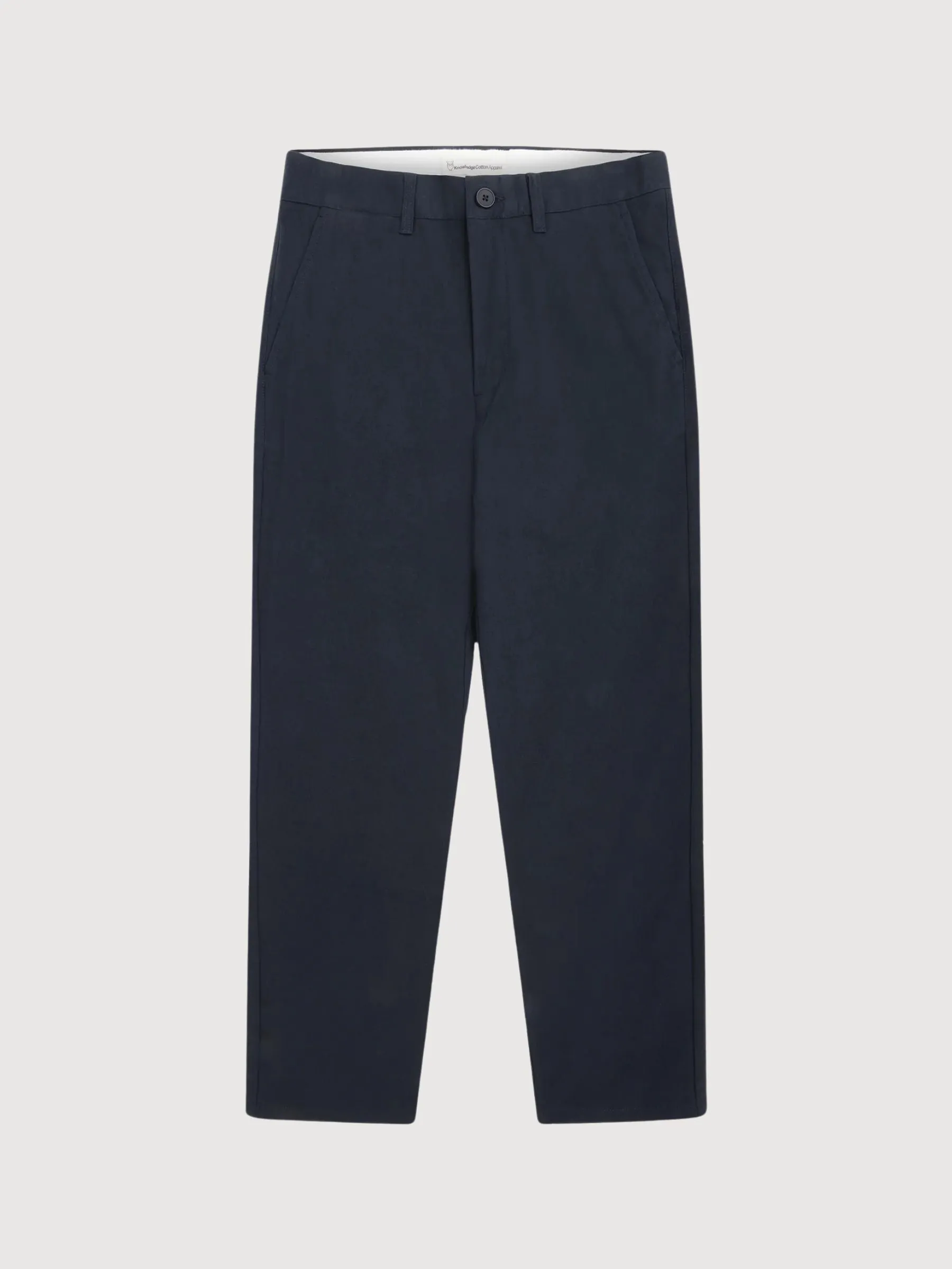Chuck Flannel Chino Blue Man Trousers | Knowledge Cotton Apparel