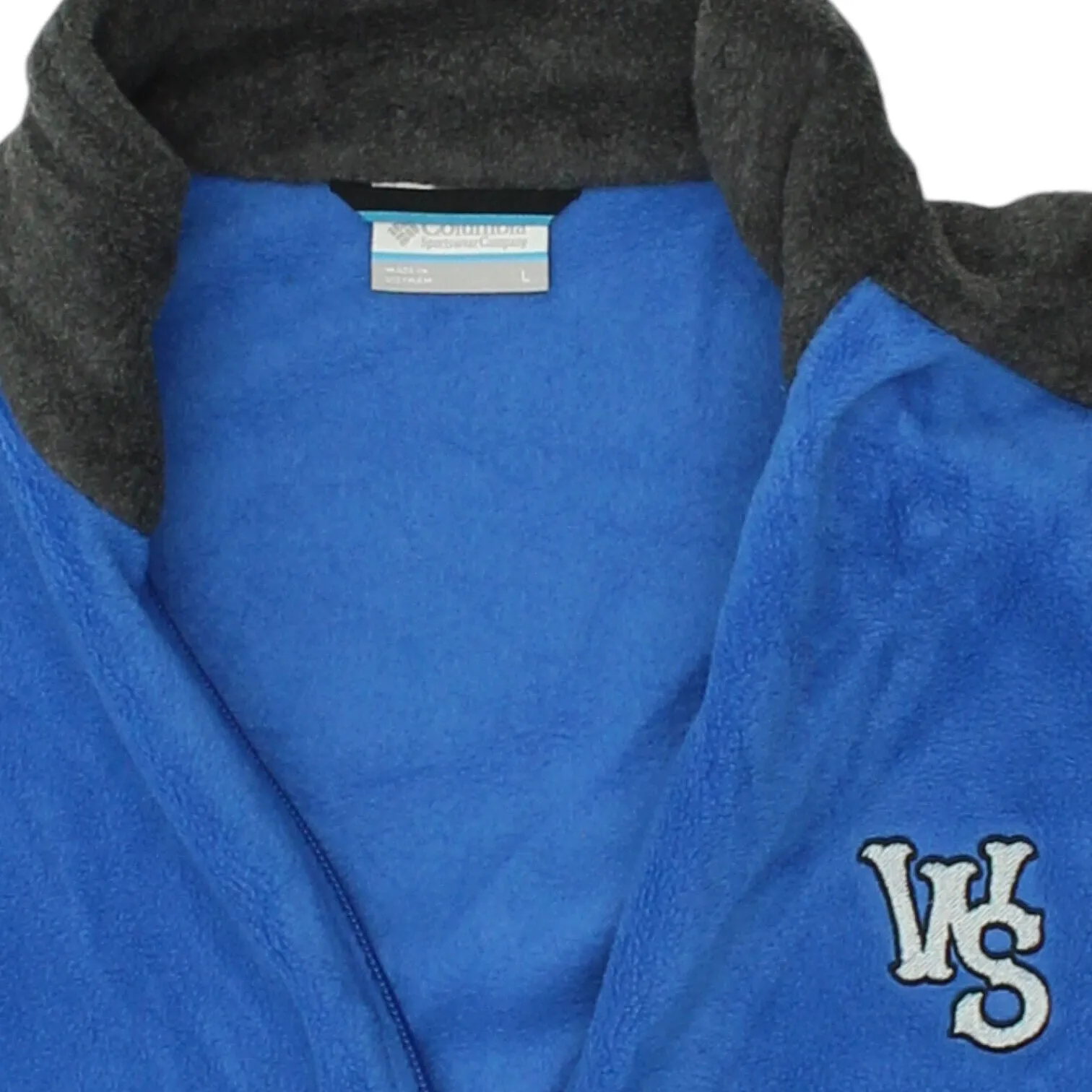 Columbia Mens Blue Sleeveless Fleece Jacket | Vintage Workwear Bodywarmer Gilet
