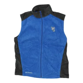 Columbia Mens Blue Sleeveless Fleece Jacket | Vintage Workwear Bodywarmer Gilet