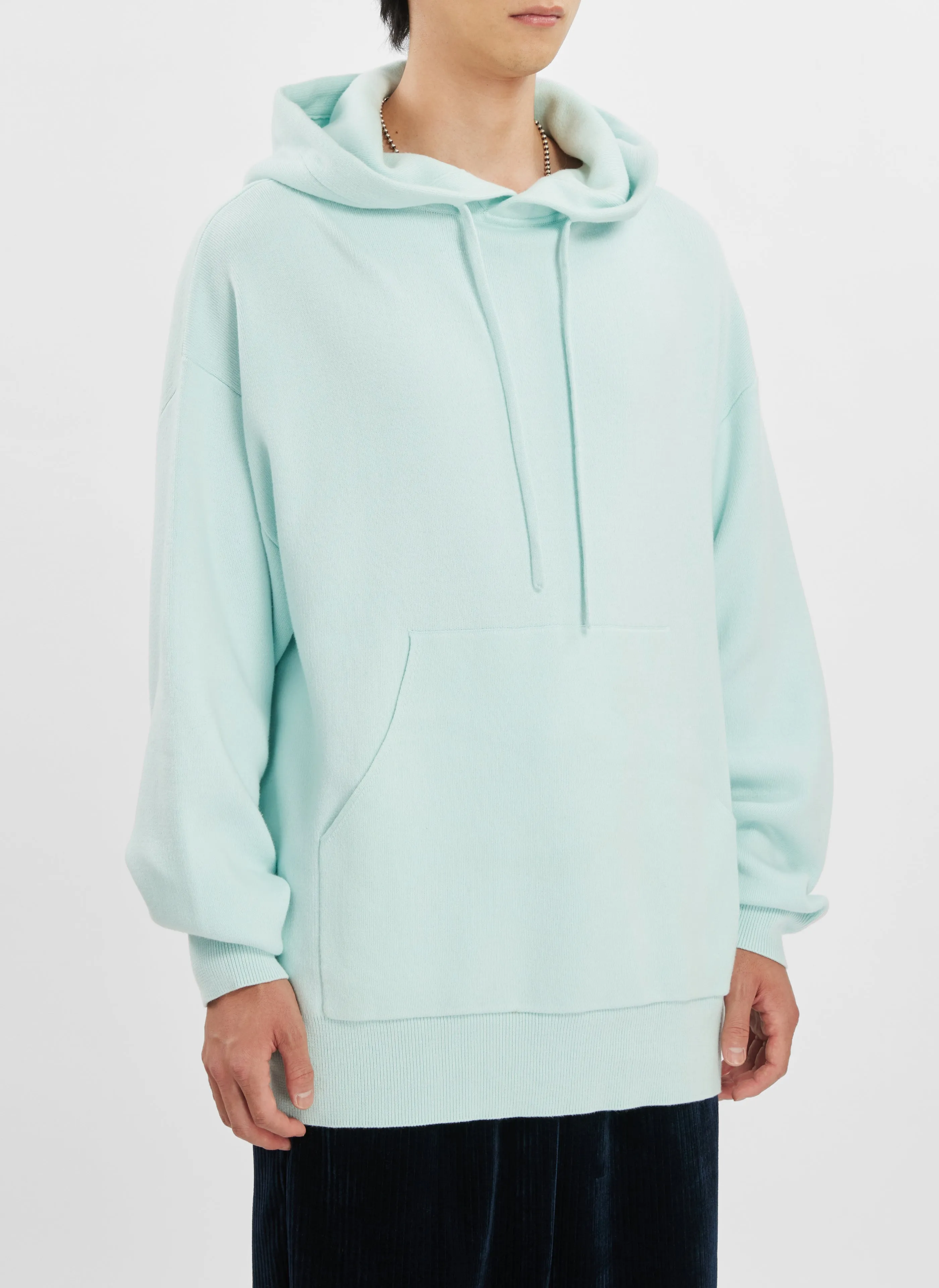 Cotton Nylon Wool Knitted Hoodie