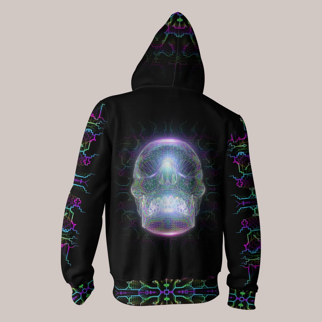 Crystal Skull Hoodie – Psychedelic Skull Art