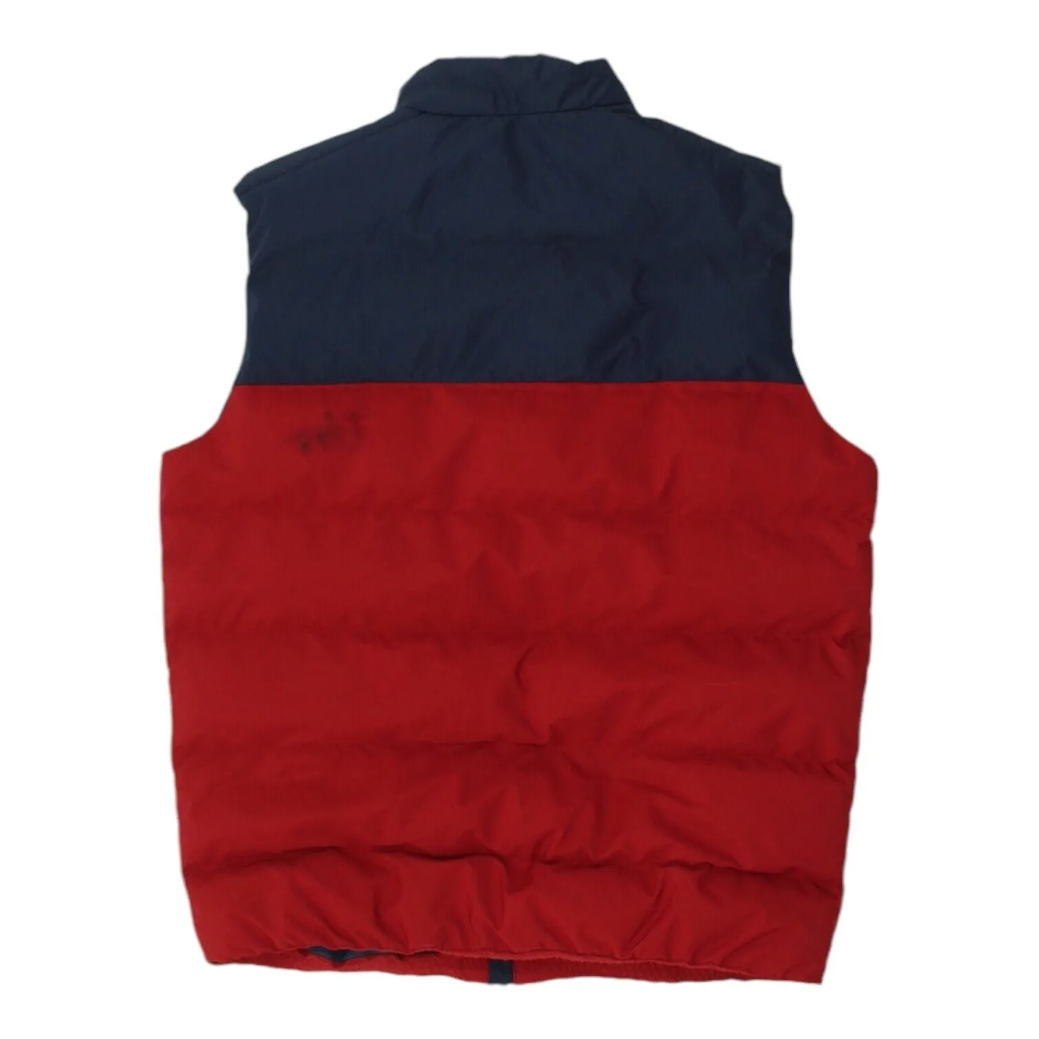 Diesel Mens Navy Red Padded Gilet | Designer Sleeveless Puffer Jacket Bodywarmer
