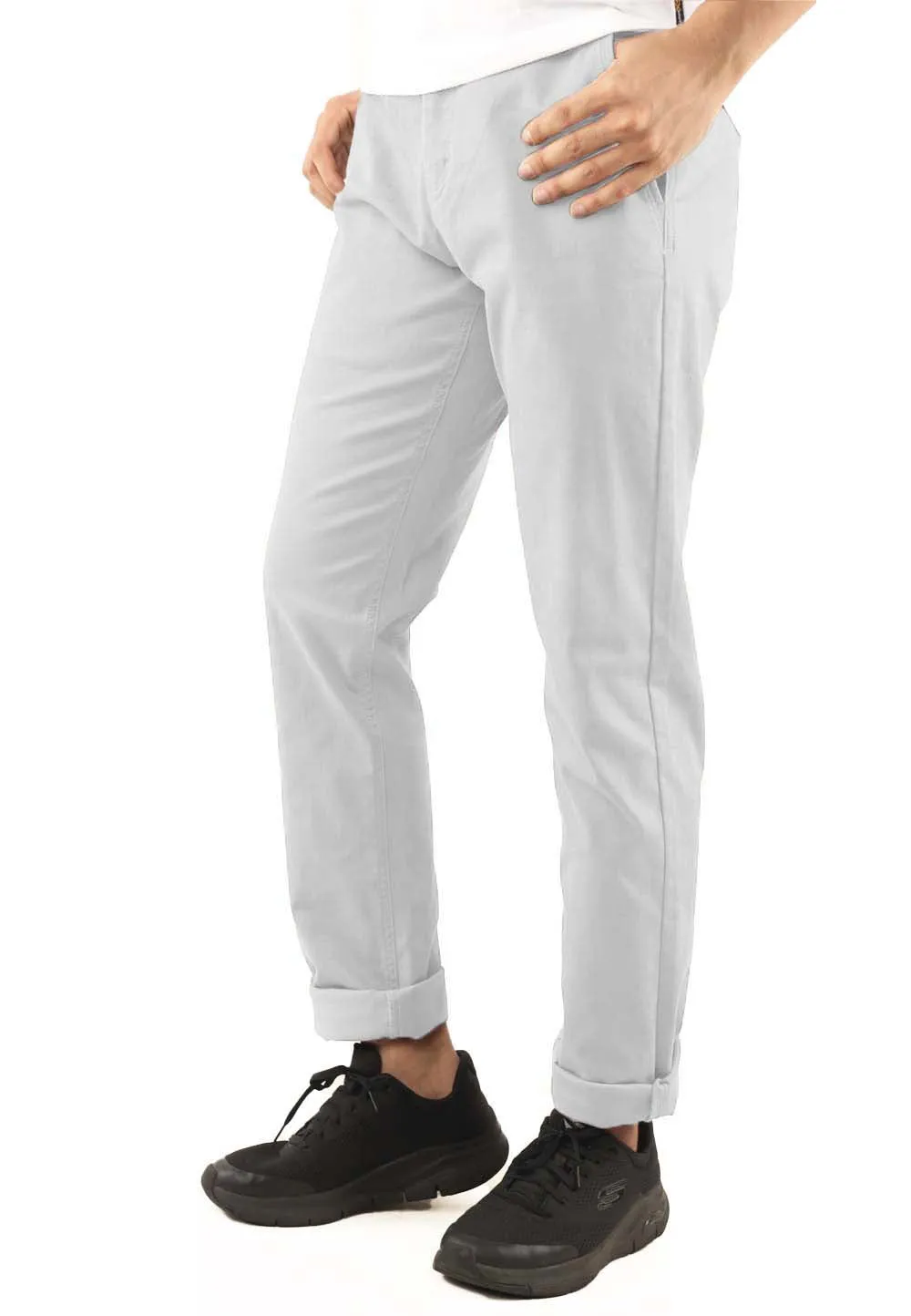 EXHAUST Stretchable Cotton Long Pants [Straight Cut] 1068