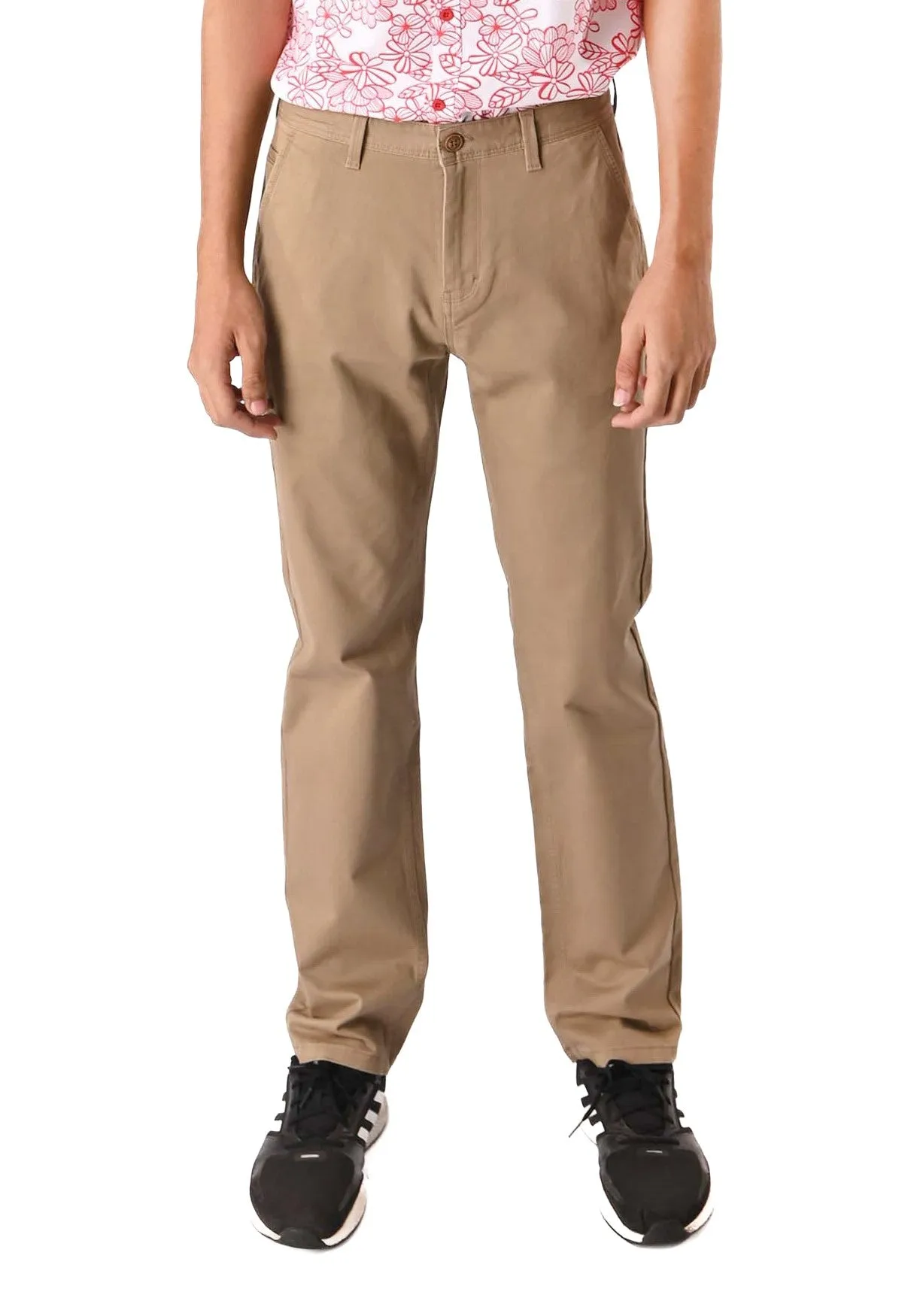 EXHAUST Stretchable Cotton Long Pants [Straight Cut] 1068