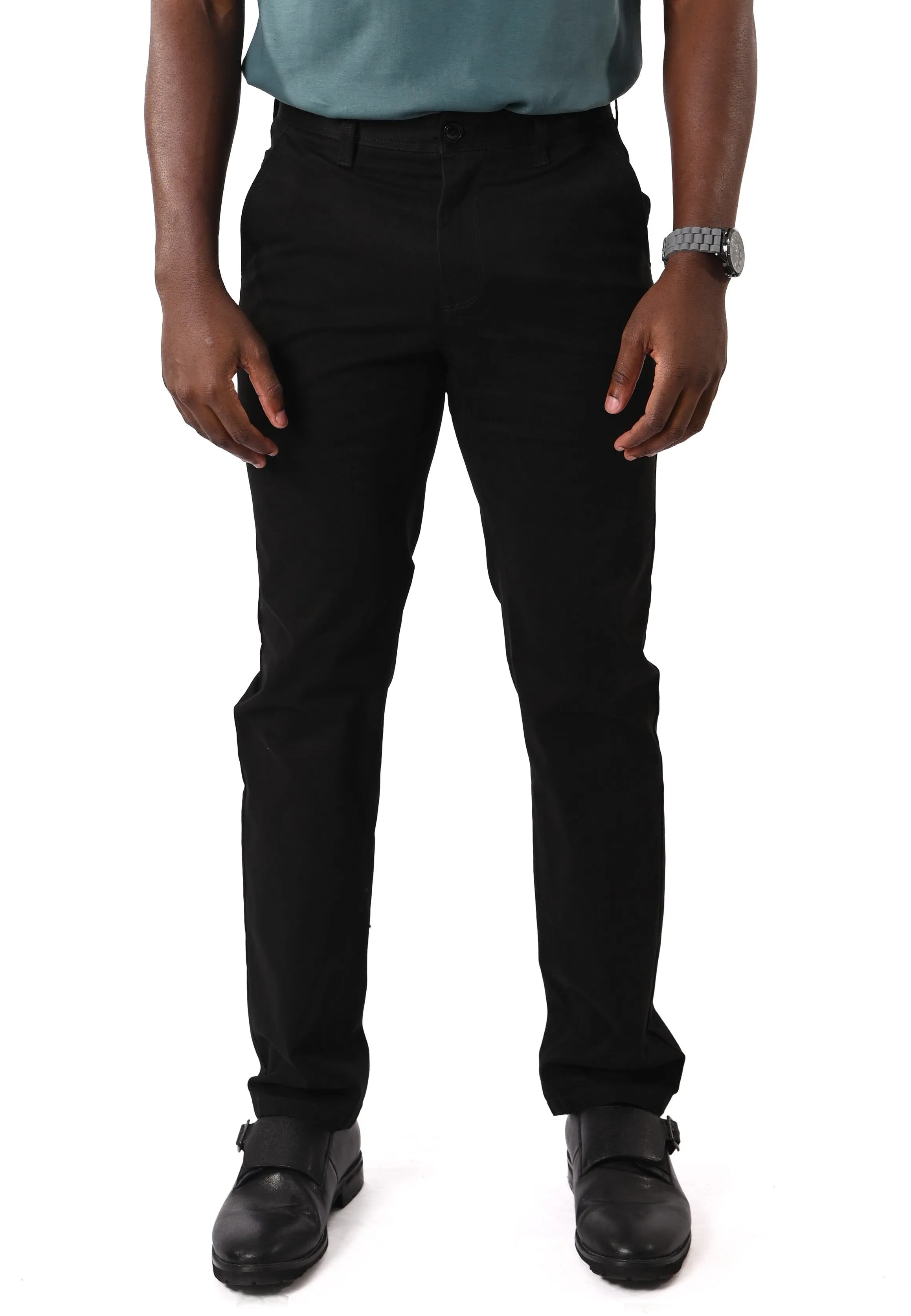 EXHAUST Stretchable Cotton Long Pants [Straight Cut] 1068