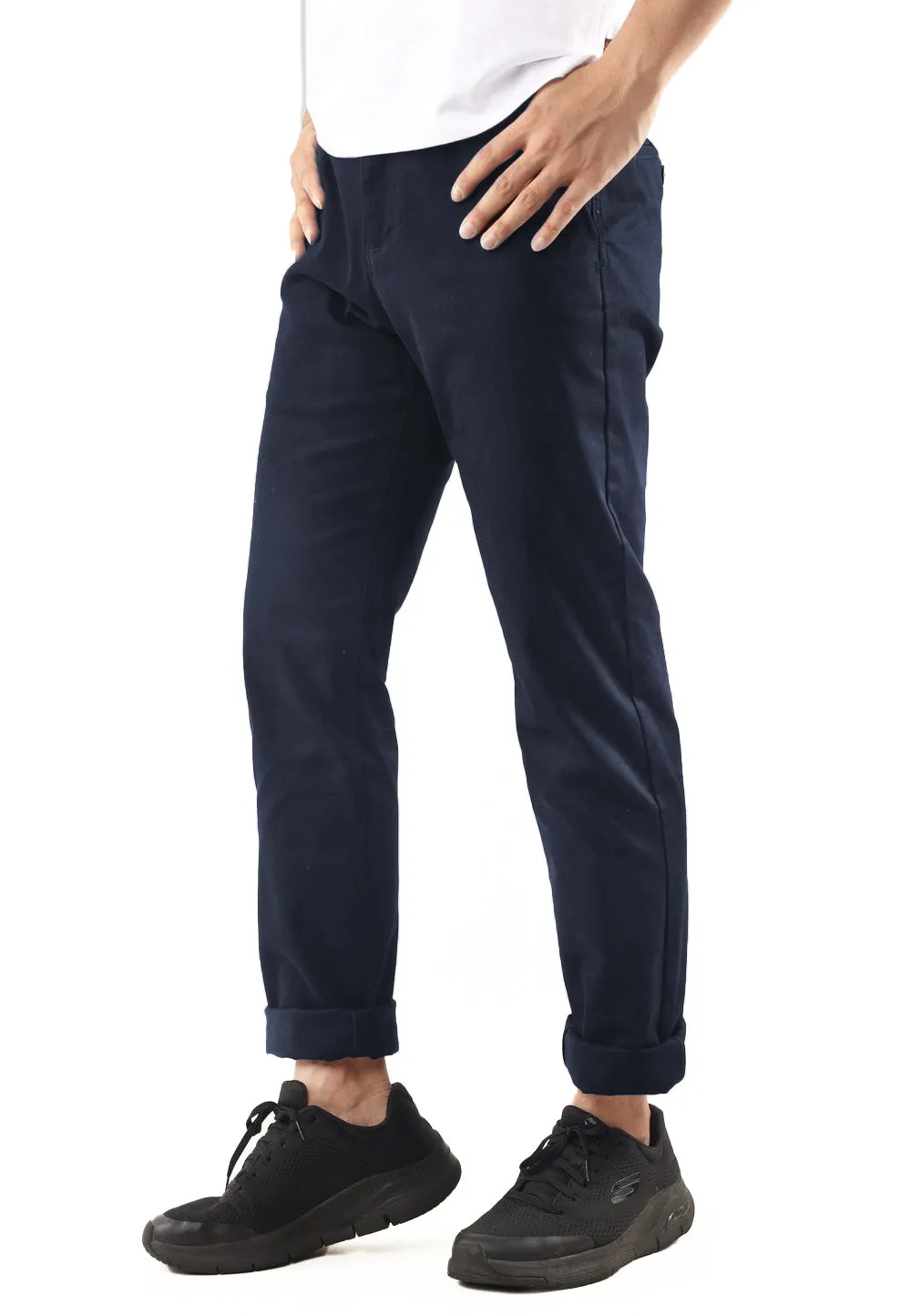 EXHAUST Stretchable Cotton Long Pants [Straight Cut] 1068