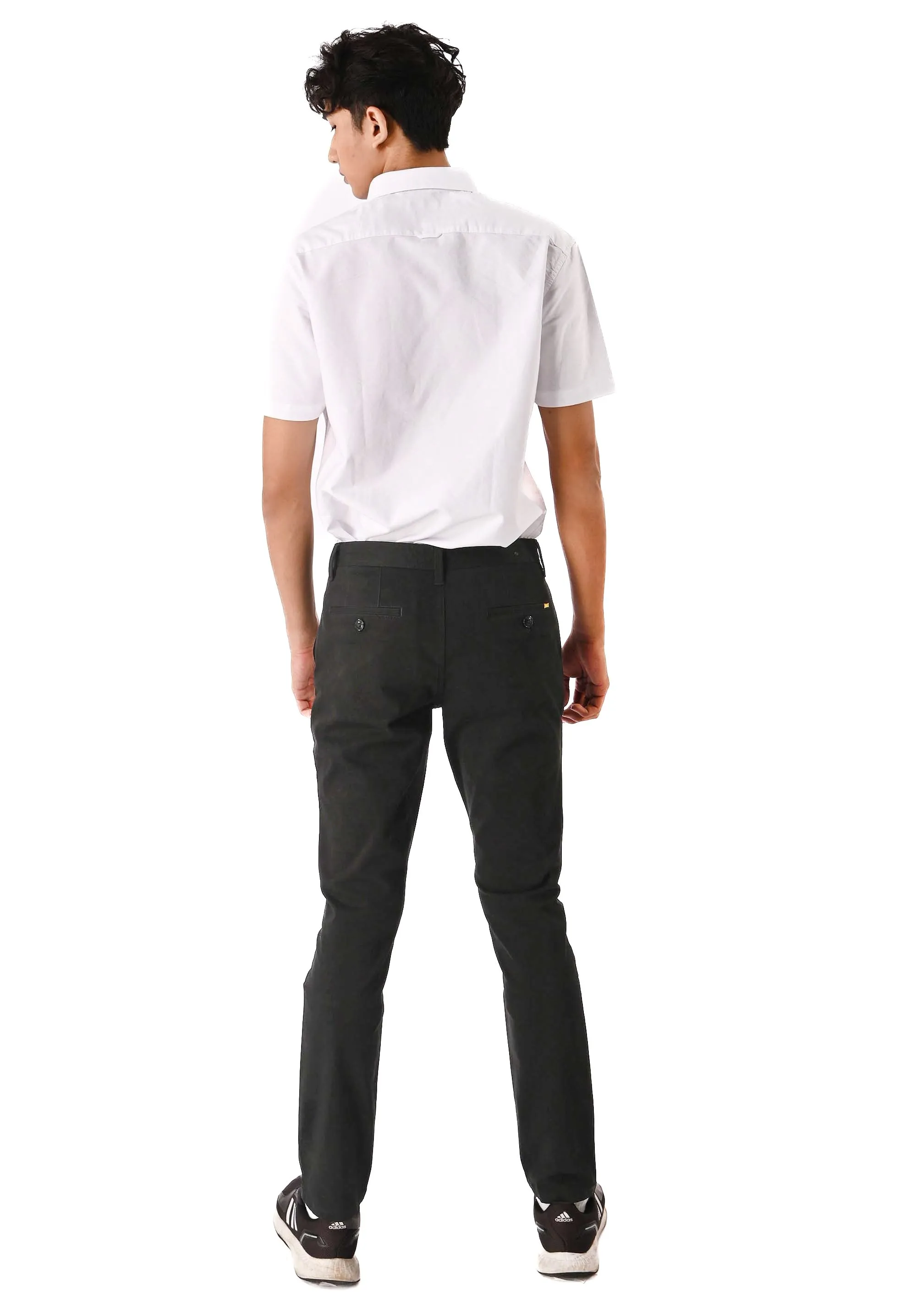 EXHAUST Stretchable Cotton Long Pants [Straight Cut] 1068