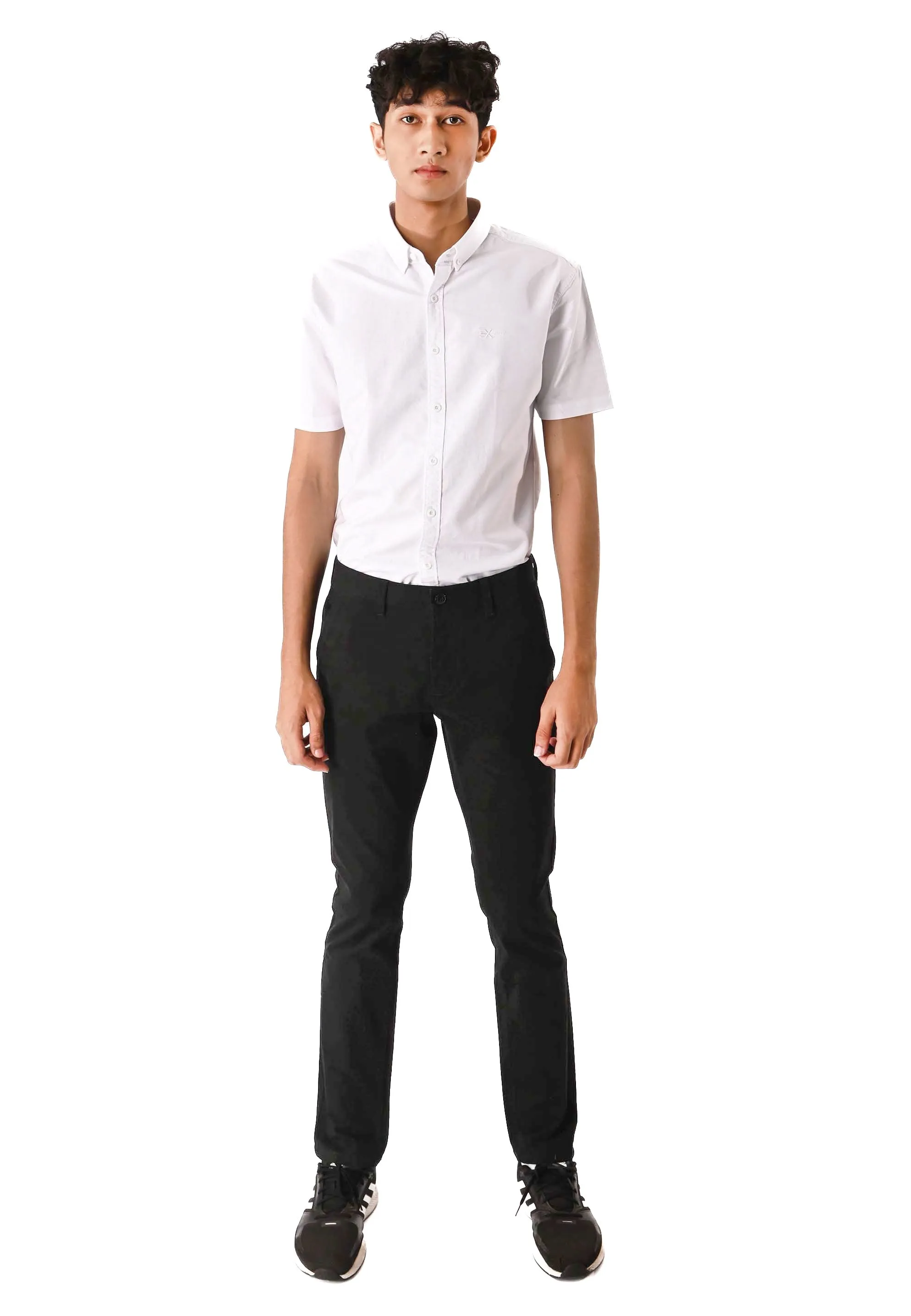 EXHAUST Stretchable Cotton Long Pants [Straight Cut] 1068