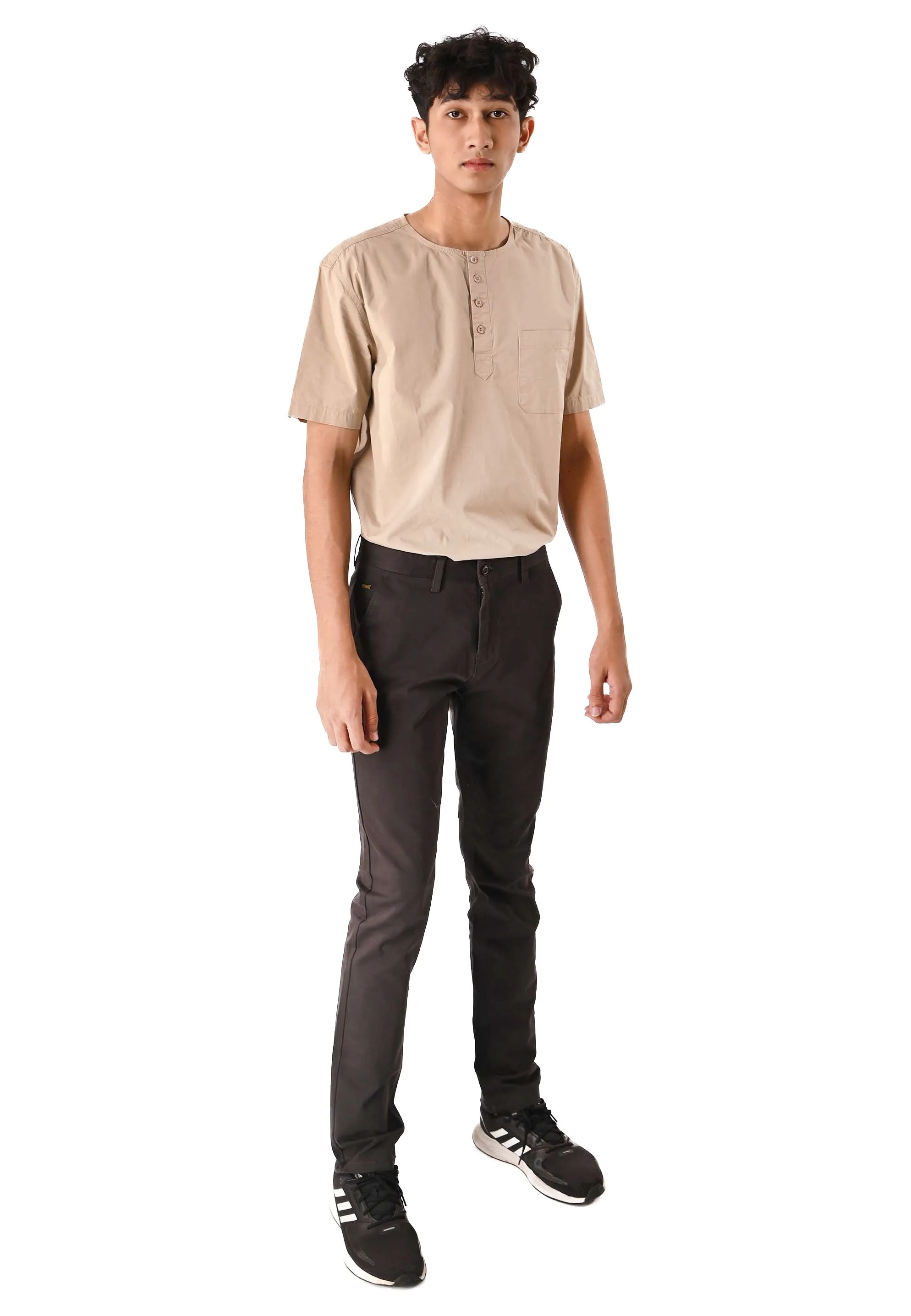 EXHAUST Stretchable Cotton Long Pants [Straight Cut] 1068