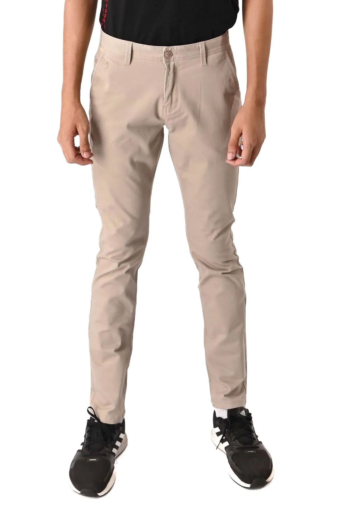 EXHAUST Stretchable Cotton Long Pants [Straight Cut] 1068