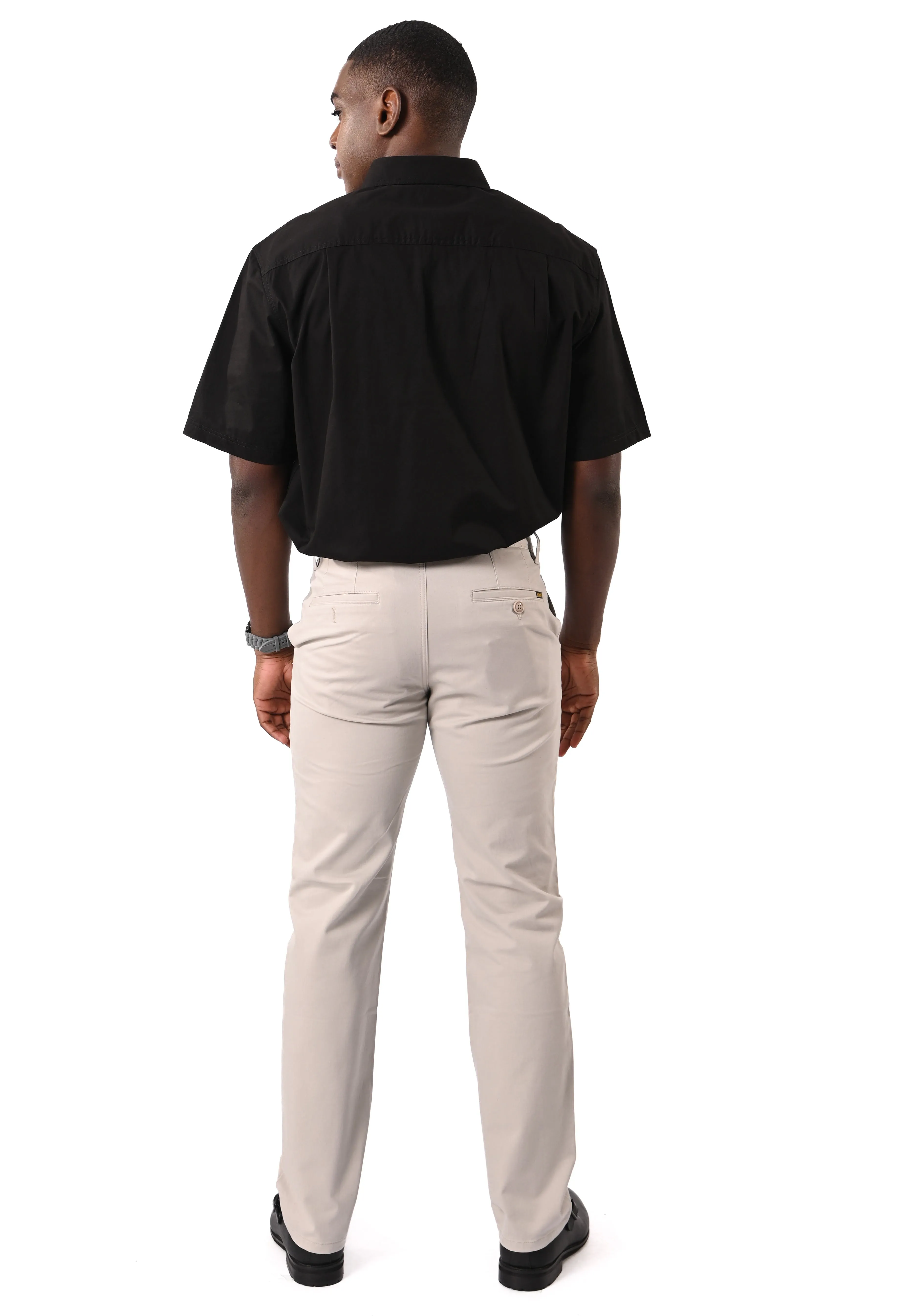 EXHAUST Stretchable Cotton Long Pants [Straight Cut] 1068
