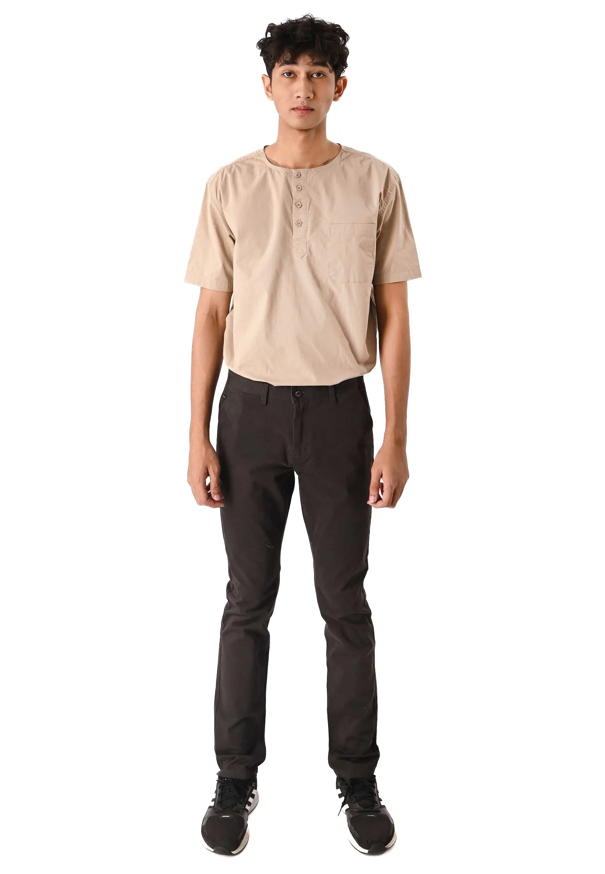 EXHAUST Stretchable Cotton Long Pants [Straight Cut] 1068