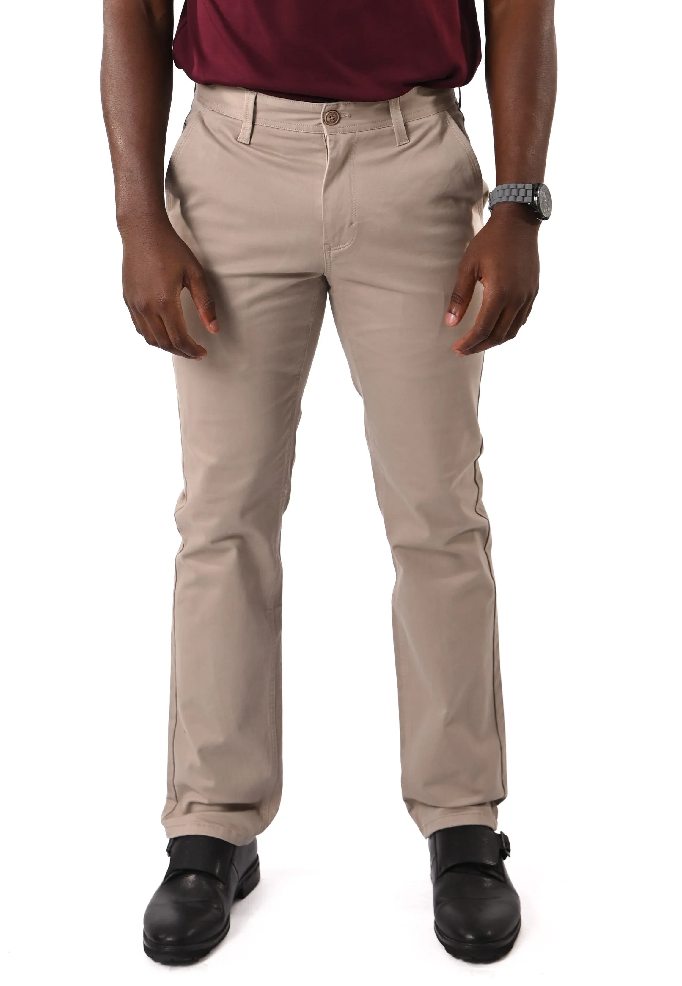 EXHAUST Stretchable Cotton Long Pants [Straight Cut] 1068
