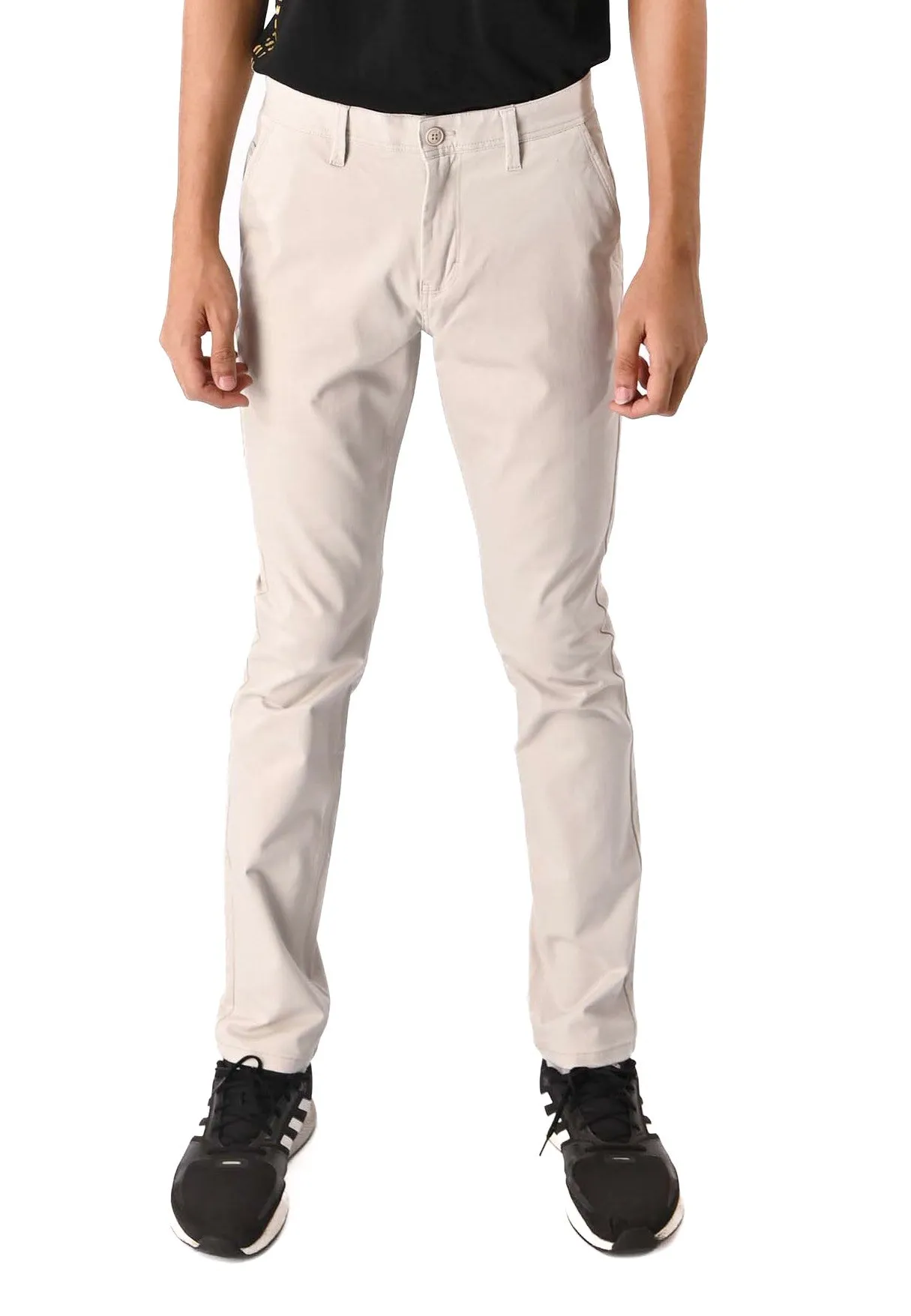 EXHAUST Stretchable Cotton Long Pants [Straight Cut] 1068