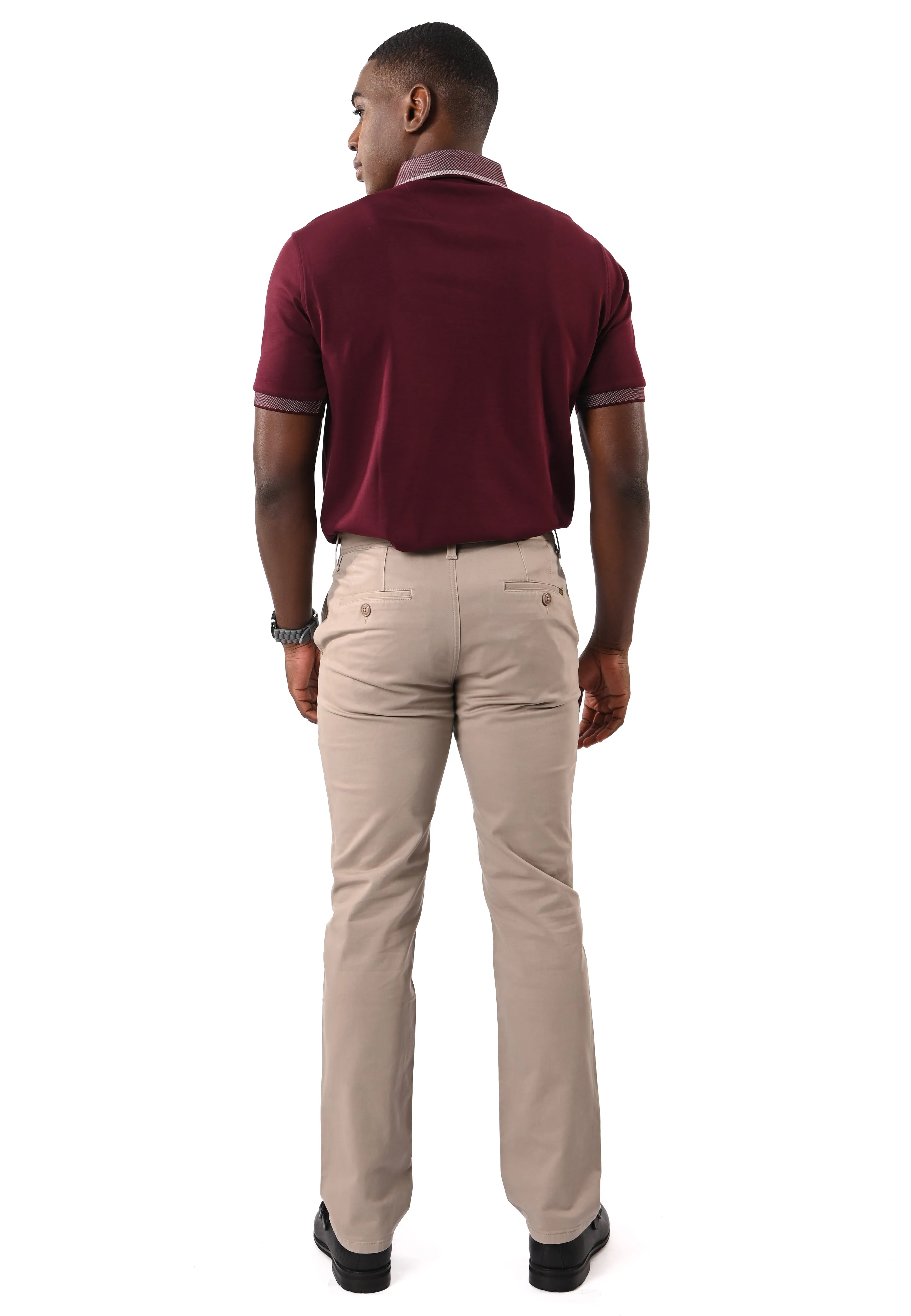 EXHAUST Stretchable Cotton Long Pants [Straight Cut] 1068