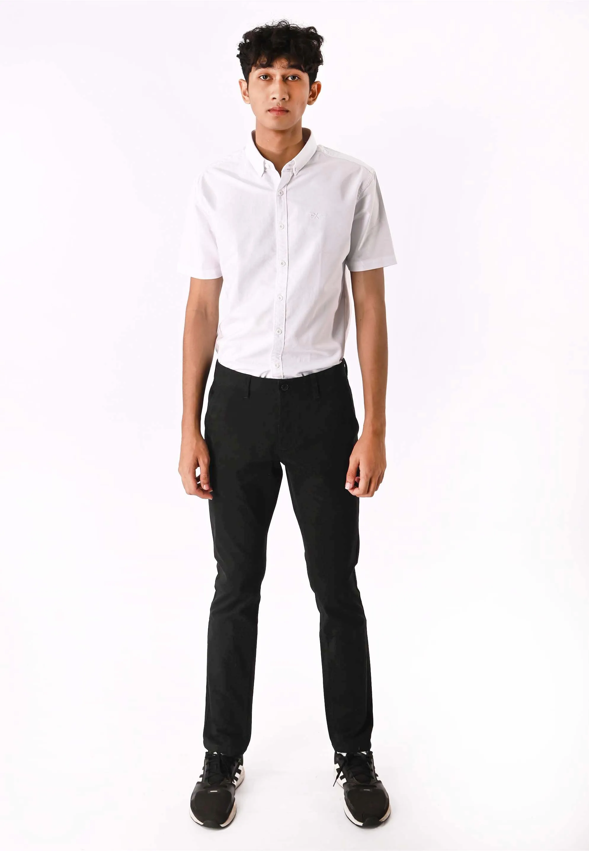 EXHAUST Stretchable Cotton Long Pants [Straight Cut] 1068