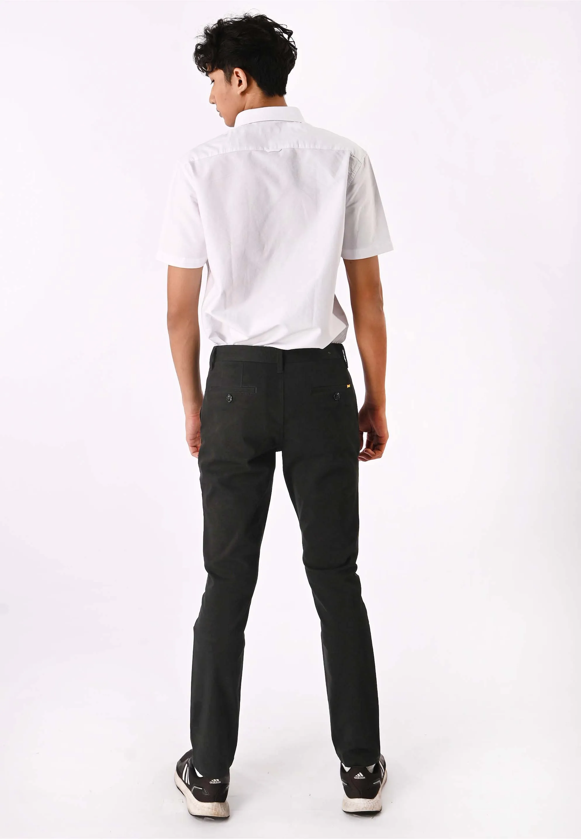 EXHAUST Stretchable Cotton Long Pants [Straight Cut] 1068