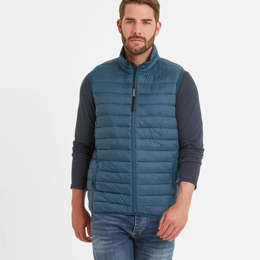 Gibson Mens Insulated Padded Gilet - Lagoon Blue
