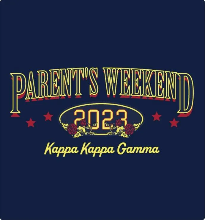 Glowing Floral Typography Parent's Weekend Hoodie