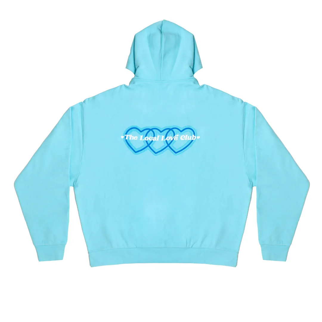 GLOWING HEART ZIP HOODIE