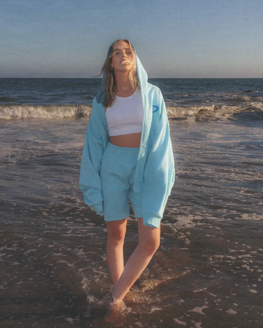 GLOWING HEART ZIP HOODIE