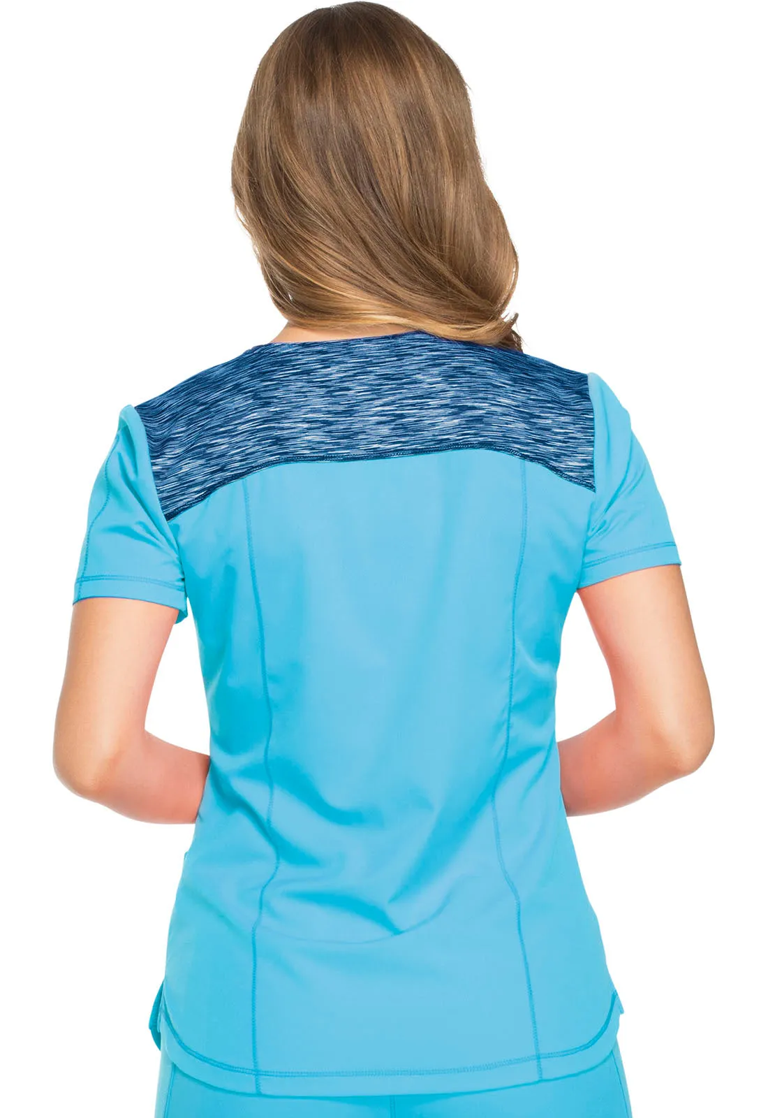 Ladies Colorblock Scrub Top by Dickies Dynamix