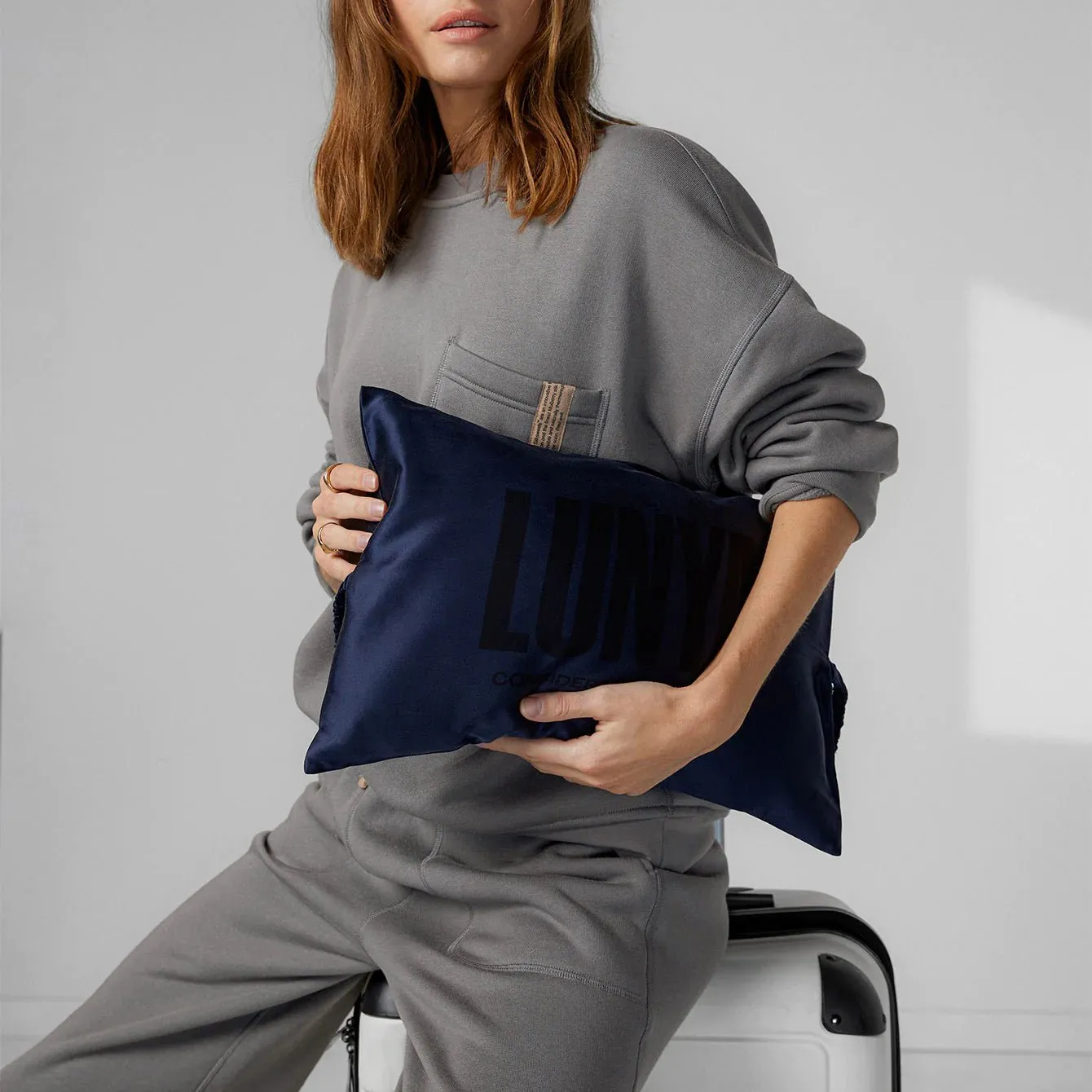 Lunya | Washable Silk Travel Pillow