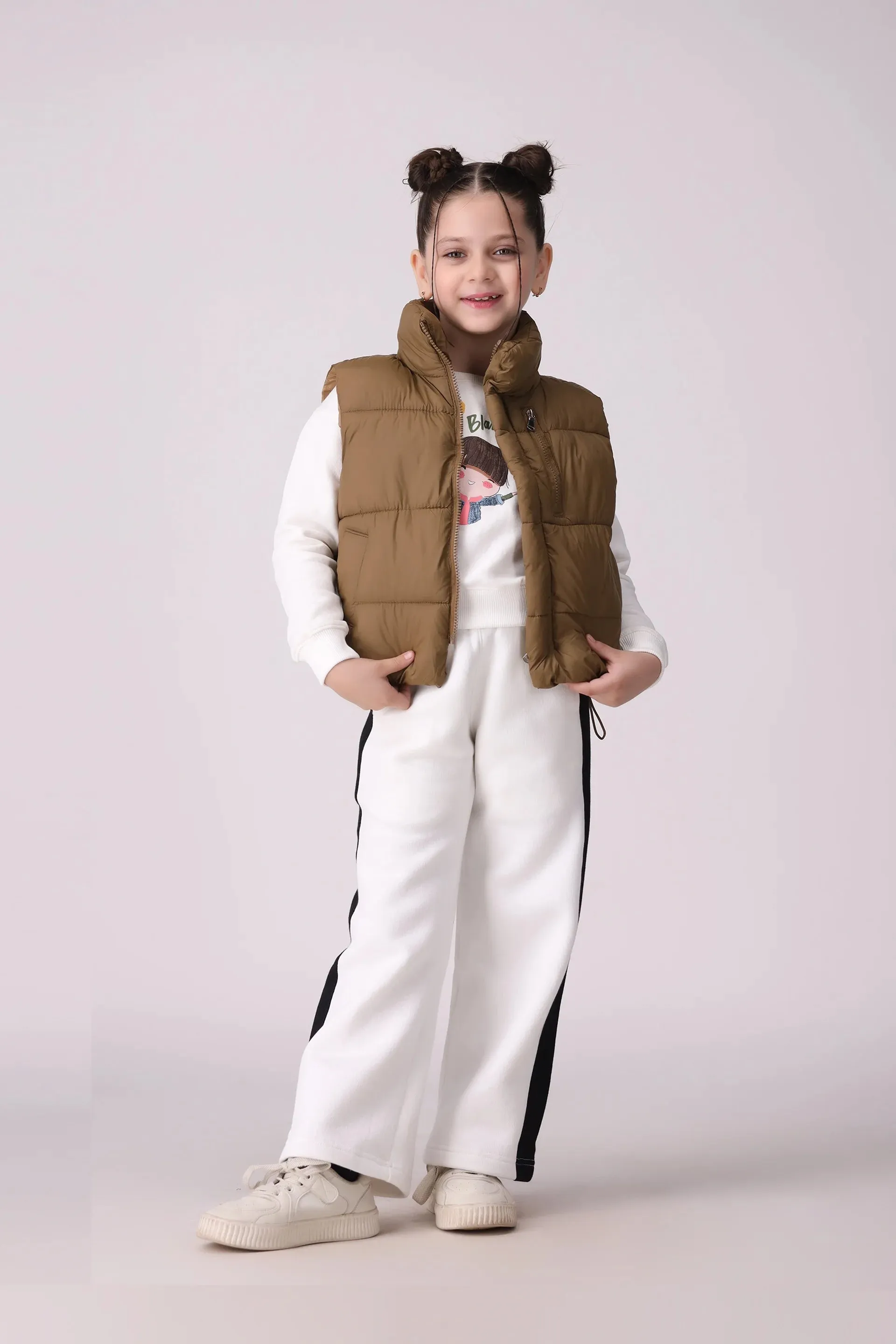 Mock Neck Quilted Gilet