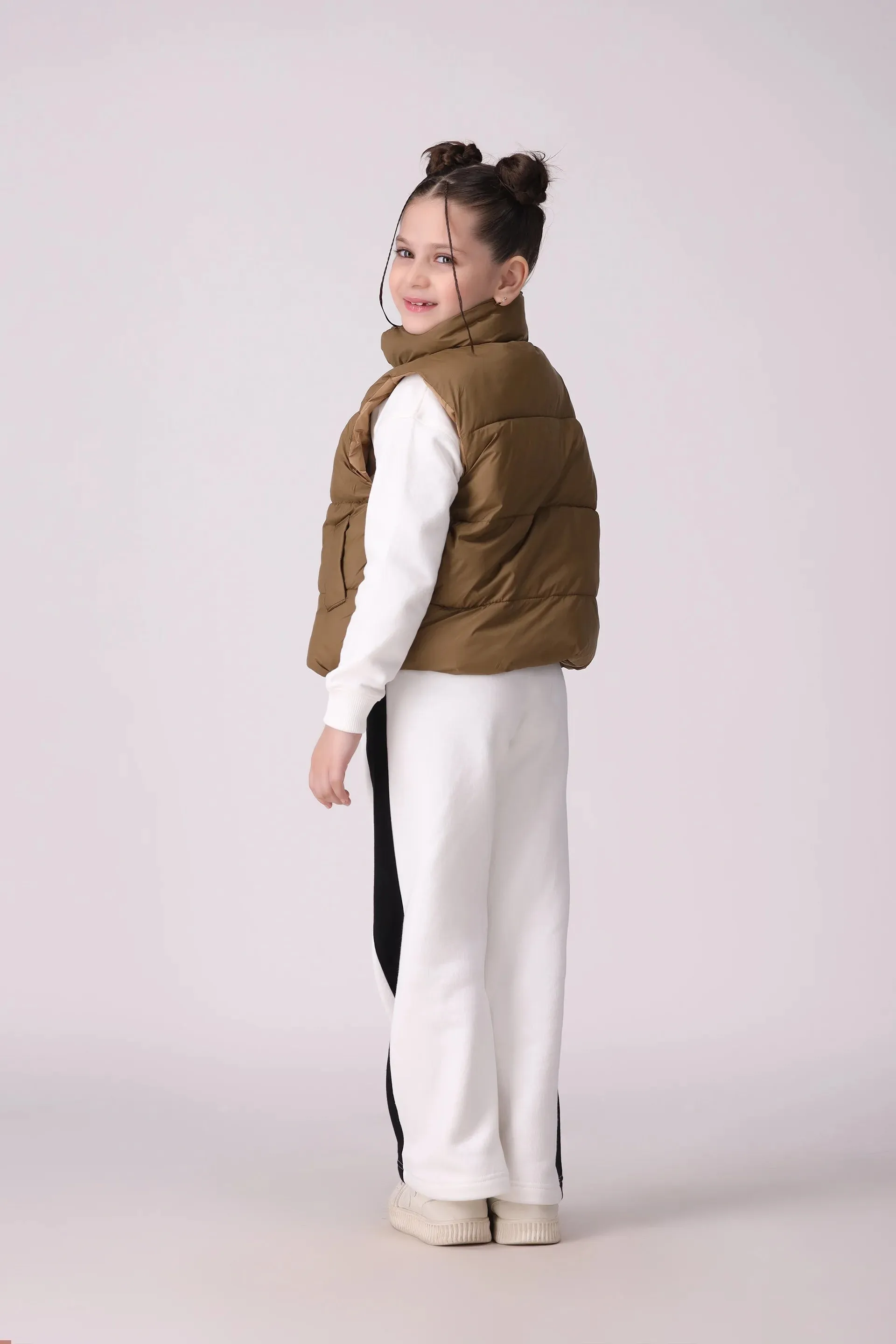 Mock Neck Quilted Gilet