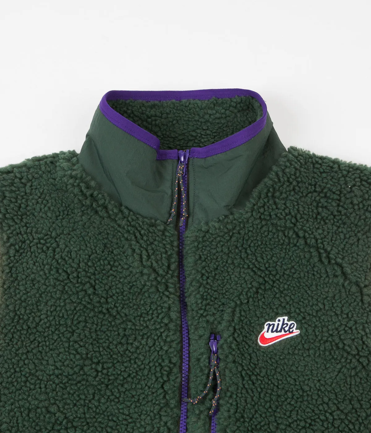 Nike Sherpa Fleece Gilet - Galactic Jade / Sequoia / Kumquat