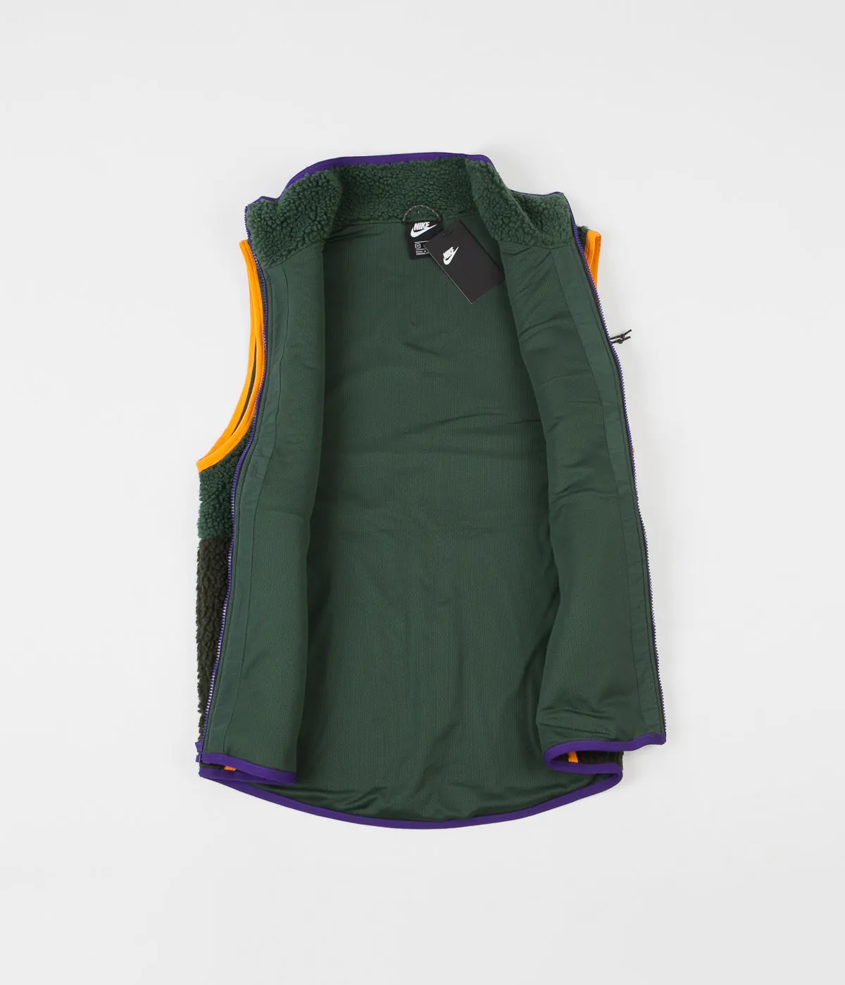 Nike Sherpa Fleece Gilet - Galactic Jade / Sequoia / Kumquat