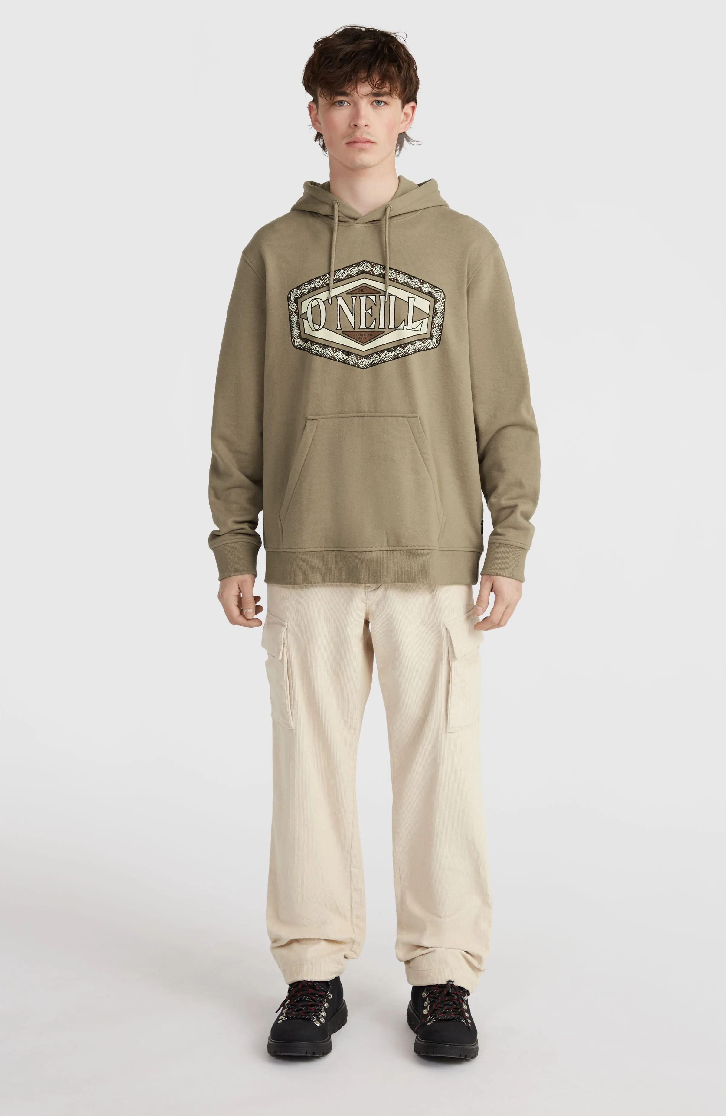 O'Neill Front Print Hoodie | Concrete
