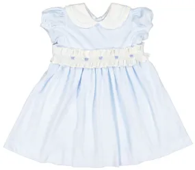 Pastel Blue Velvet Dress