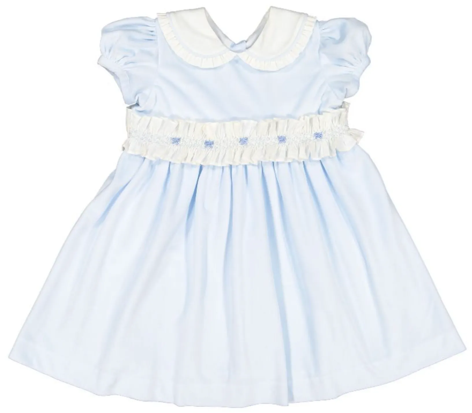 Pastel Blue Velvet Dress