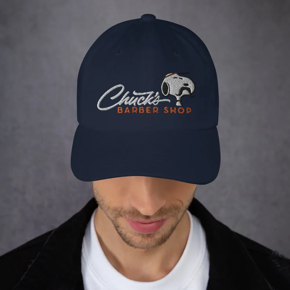 Peanuts Chuck's Barber Shop Embroidered Dad Hat