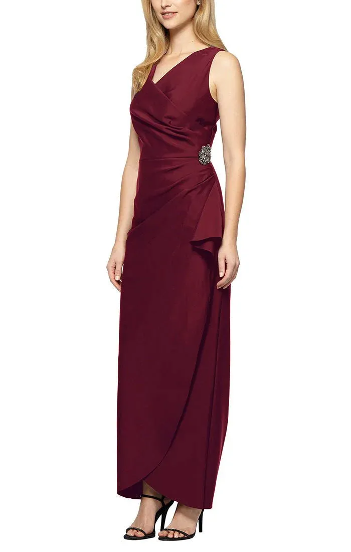 Petite Sleeveless  Compression  Floor Length Length Dress 234200