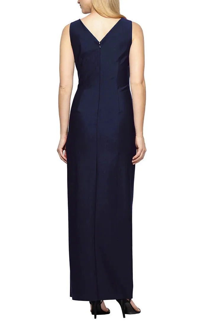 Petite Sleeveless  Compression  Floor Length Length Dress 234200