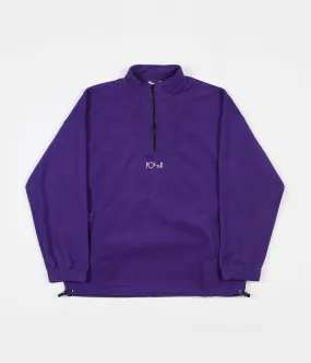 Polar Lightweight Fleece Pullover Jacket - Deep Purple