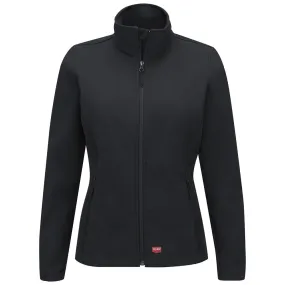 Red Kap Women's Deluxe Soft Shell Jacket JP67 - Black