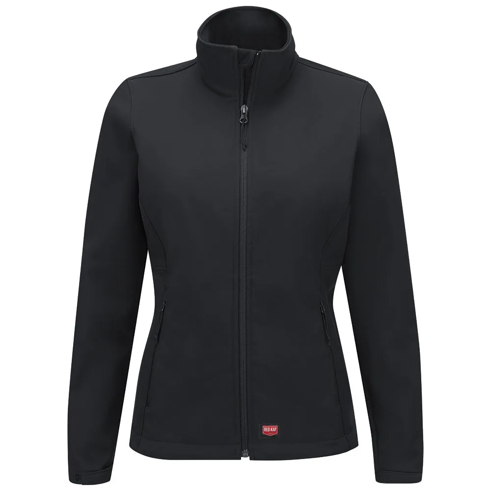 Red Kap Women's Deluxe Soft Shell Jacket JP67 - Black